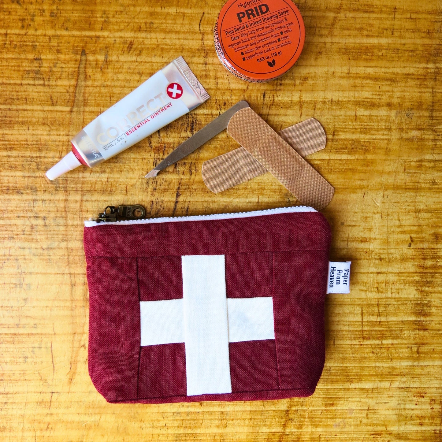 Mini Red First Aid Kit • White Cross