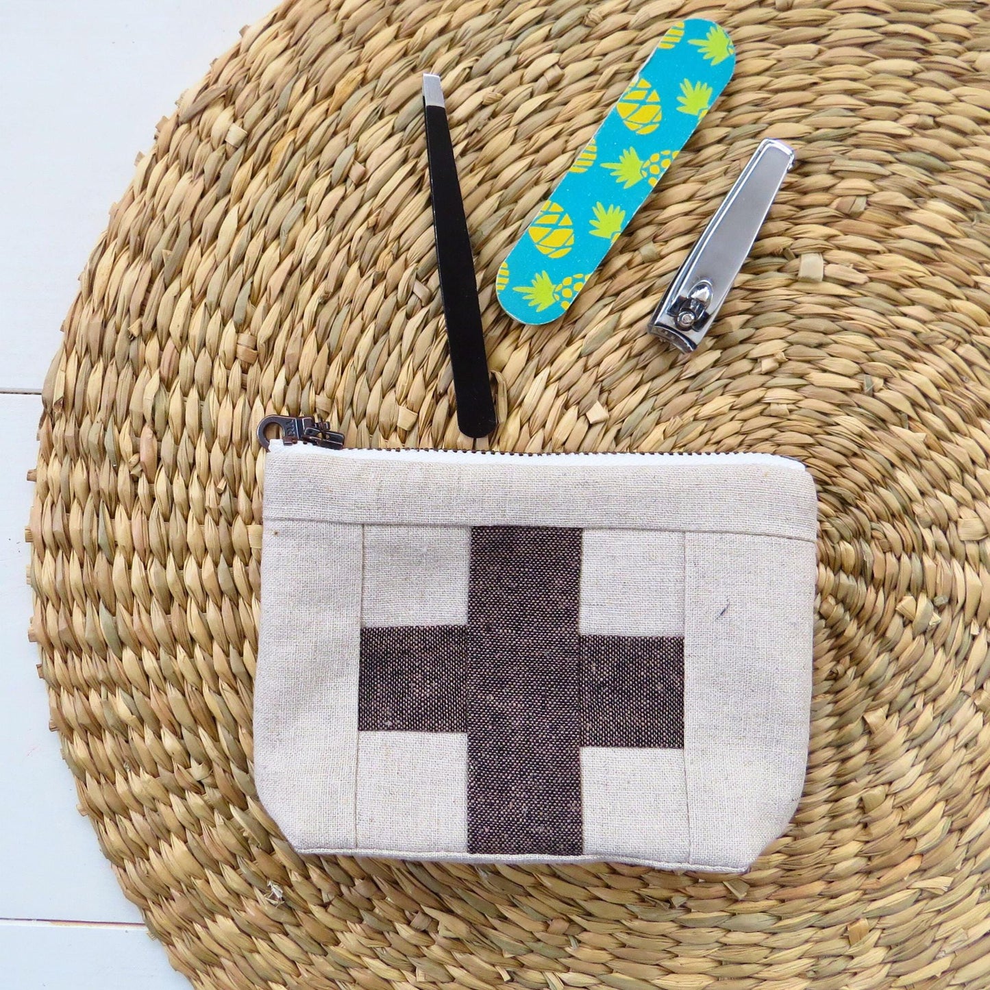 Mini Cream First Aid Kit • Brown Cross