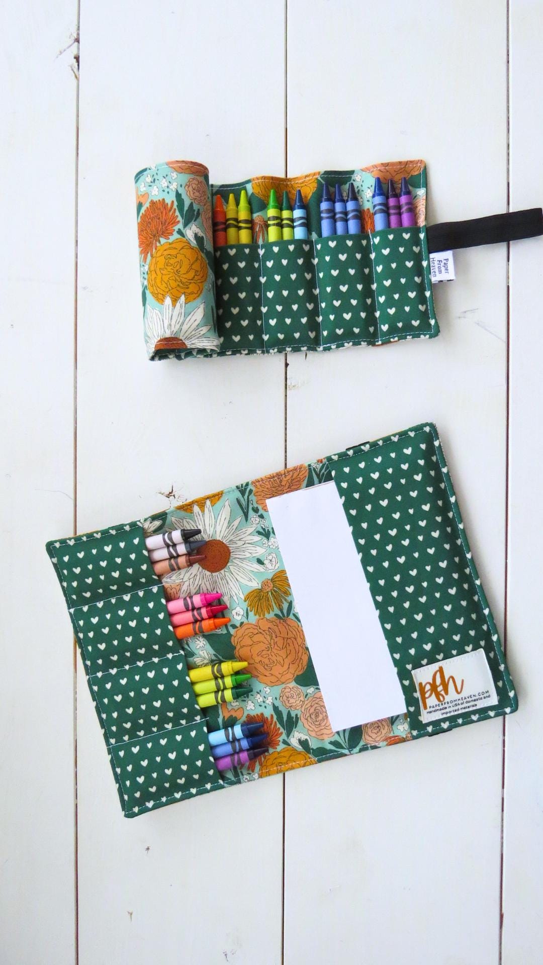 Girls Crayon Roll • Juliet Flora