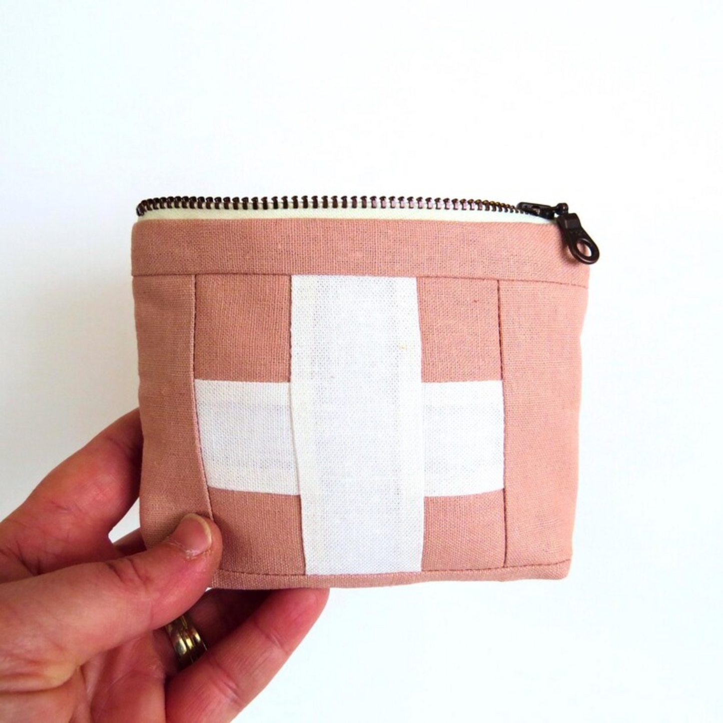 Mini Blush Pink First Aid Kit • White Cross