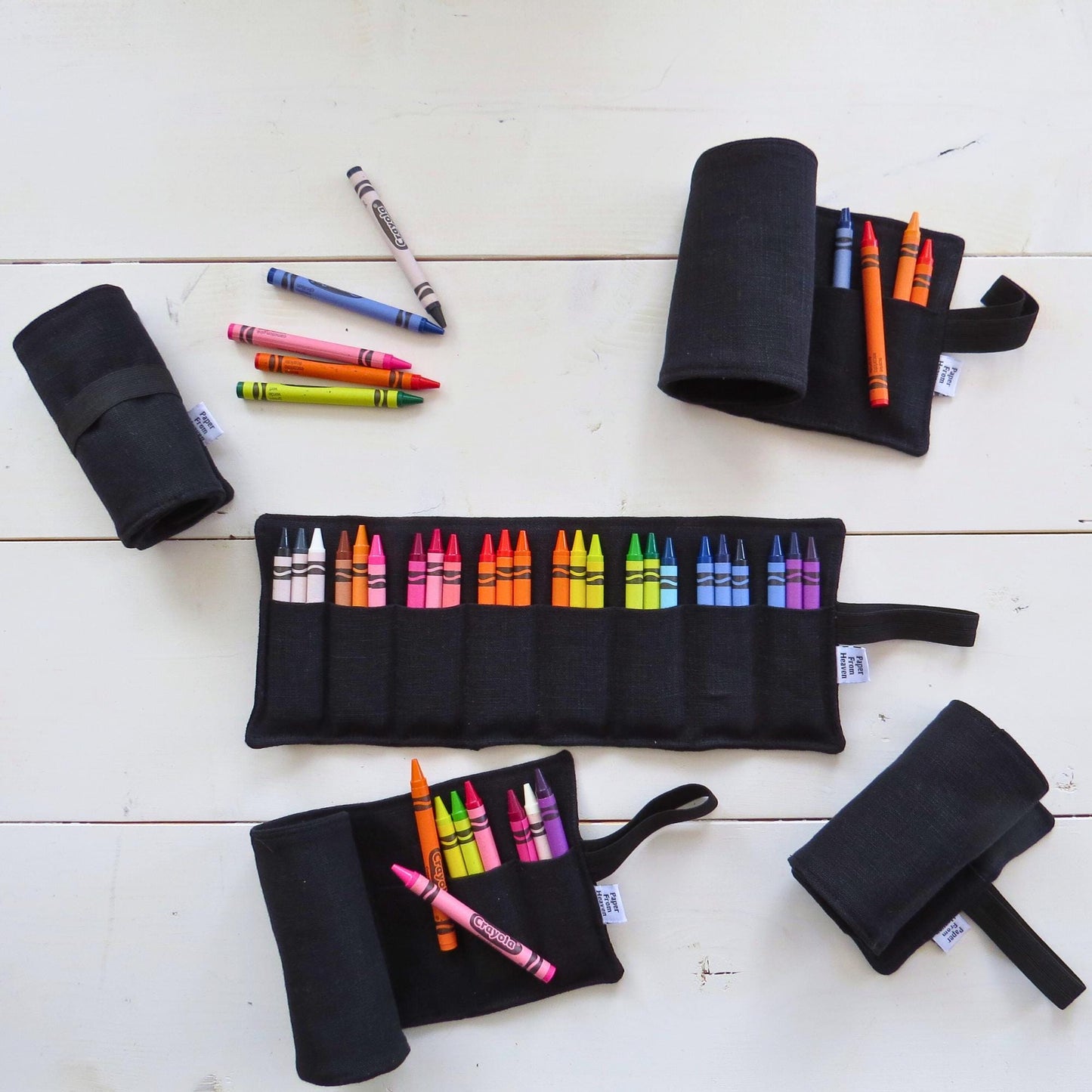 Black Crayon Holder