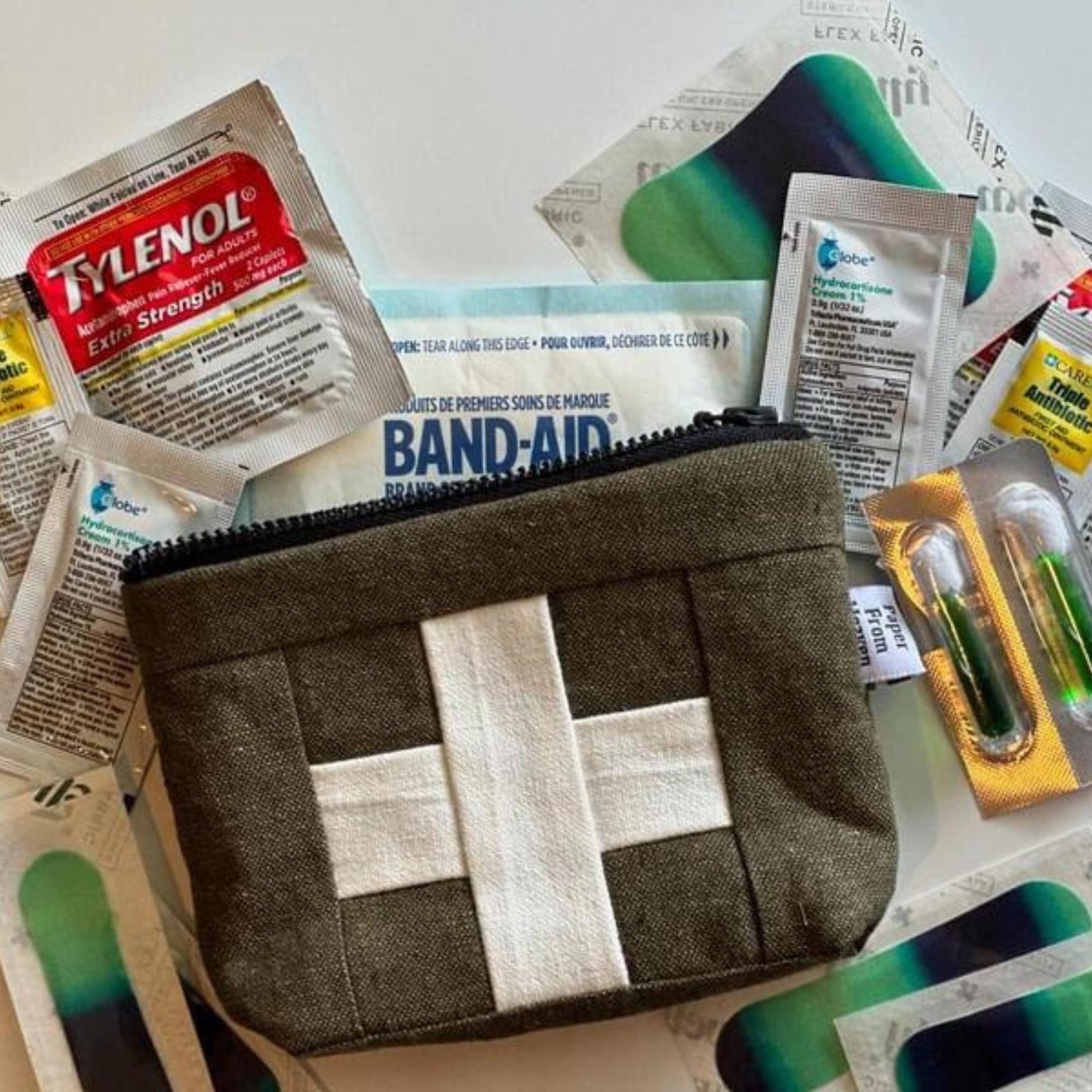 Mini Cream First Aid Kit • Black Cross