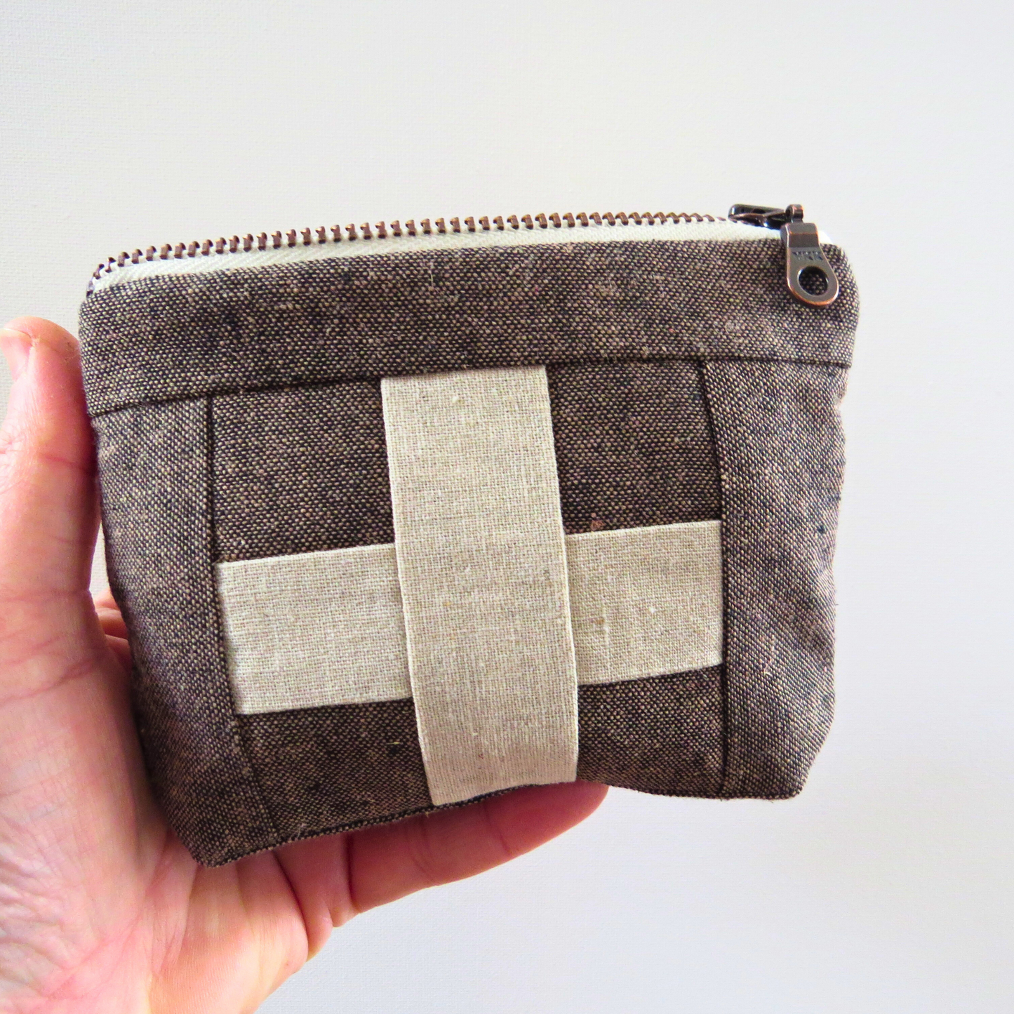 Mini Brown First Aid Kit • Cream Cross