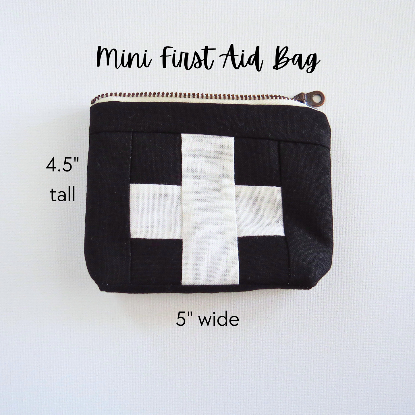 Mini Army Green First Aid Kit • Black Cross
