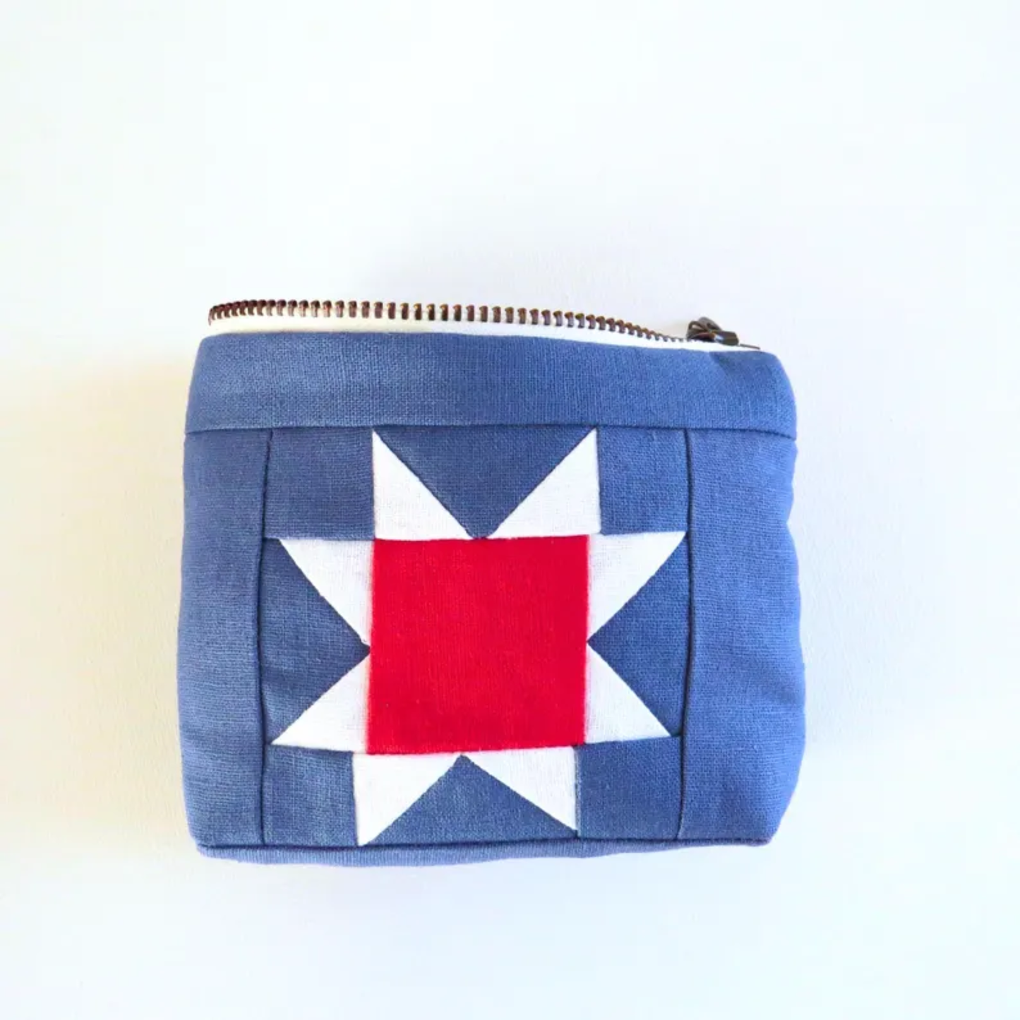 Stars & Stripes Sawtooth Star Zipper Pouch