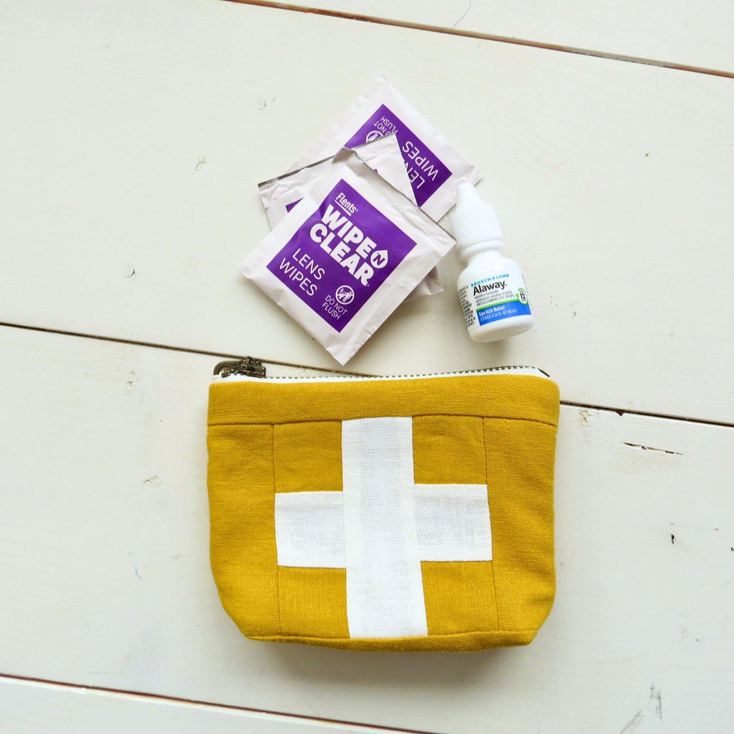 Mini Yellow First Aid Kit • White Cross