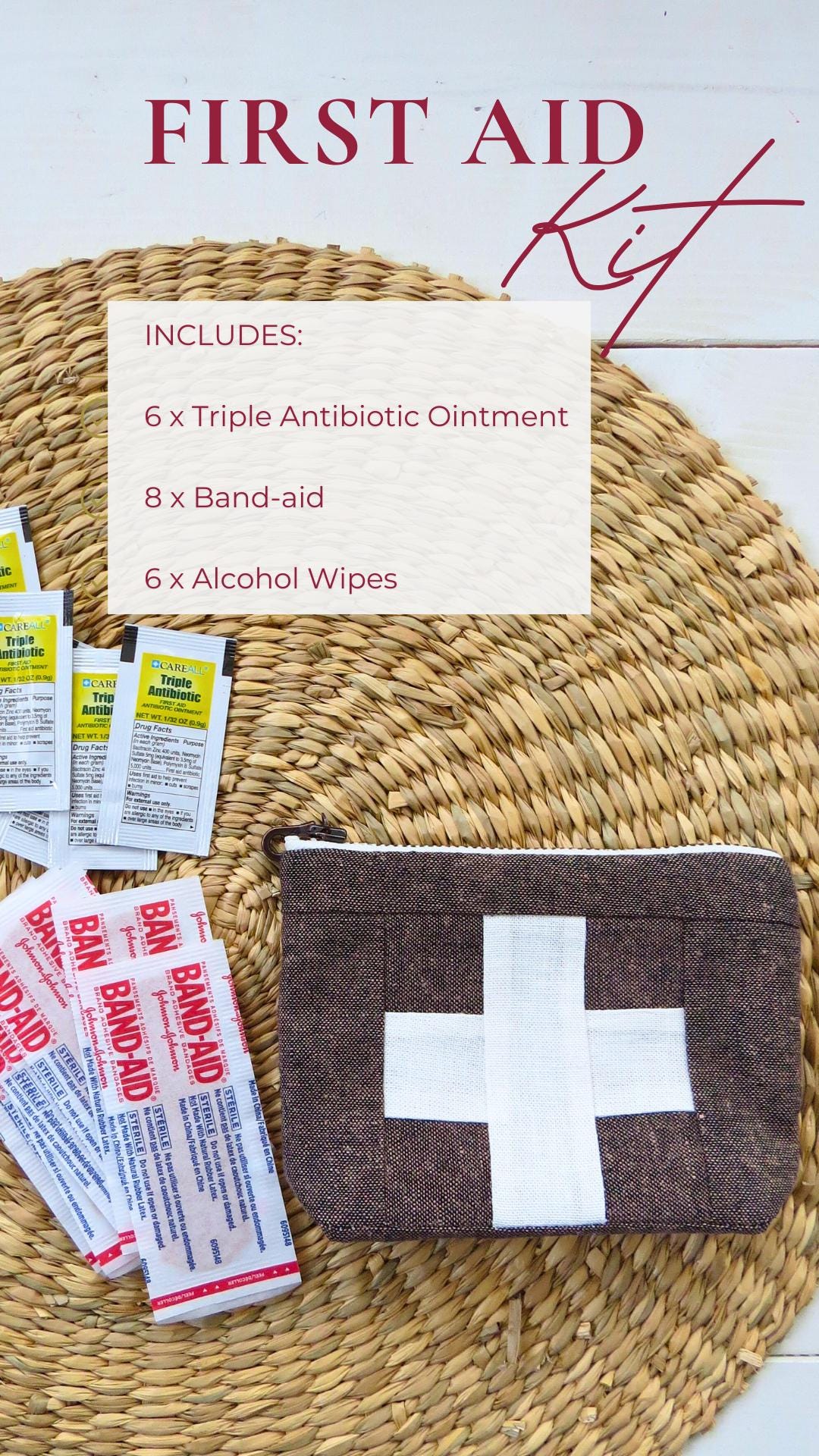 Mini Yellow First Aid Kit • White Cross
