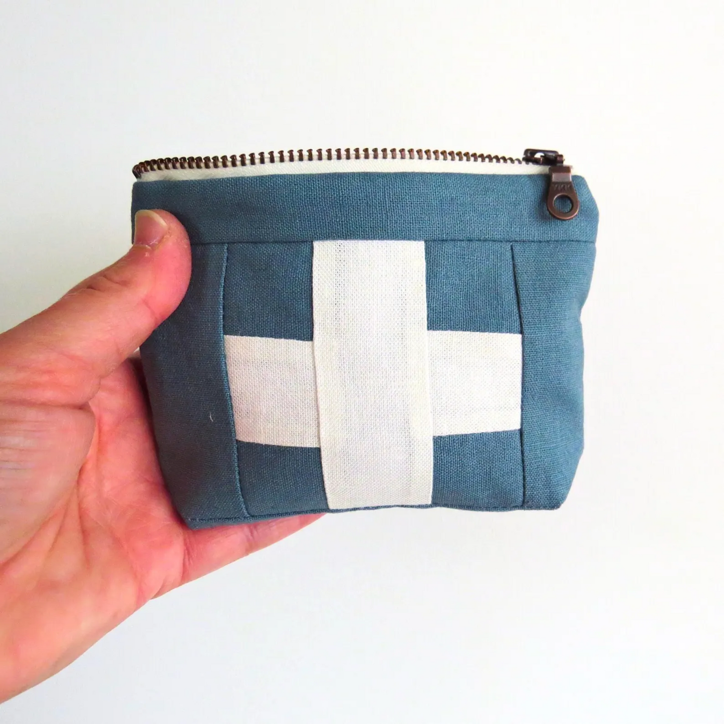 Mini Rain Blue First Aid Kit • White Cross