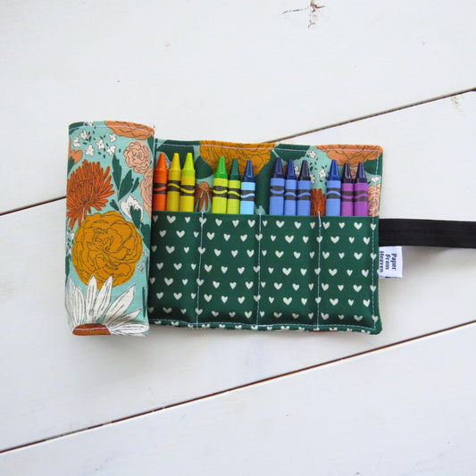 Girls Crayon Roll • Juliet Flora