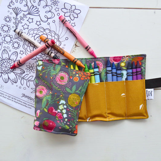 Flower Crayon Holder •  Budquette Nightfall