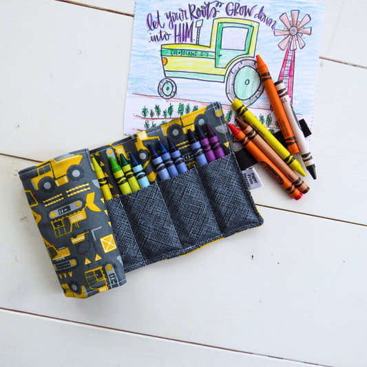 Excavator Construction Crayon Holder