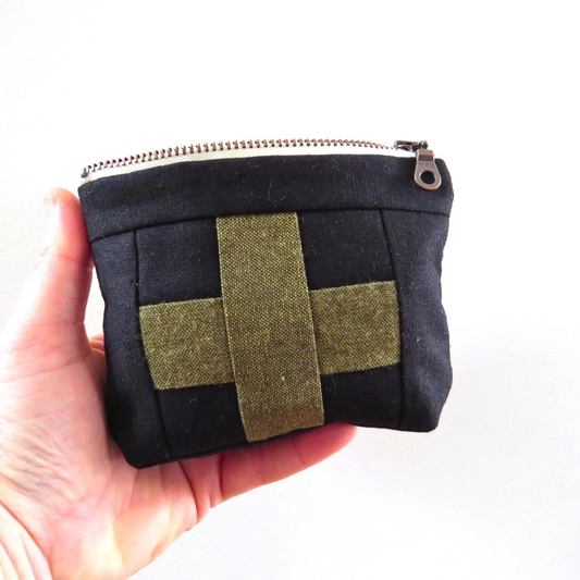 Mini Black First Aid Kit • Green Cross