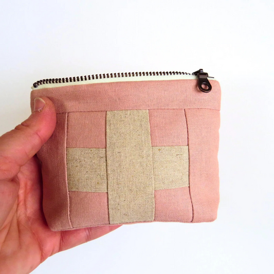 Mini Blush Pink First Aid Kit • Cream Cross