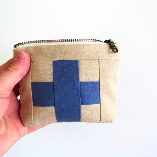 Mini Cream First Aid Kit • Cadet Blue Cross