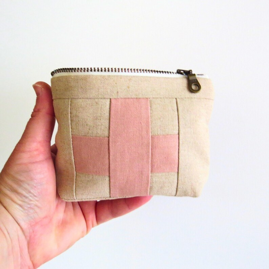 Mini Cream First Aid Kit • Blush Pink Cross