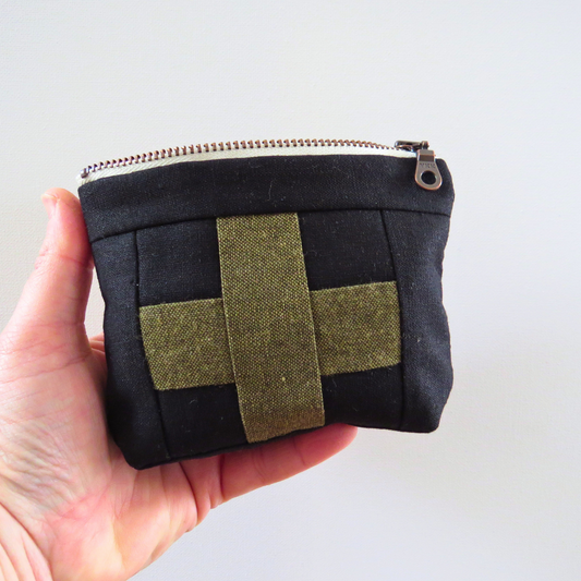 Mini Black First Aid Kit • Green Cross