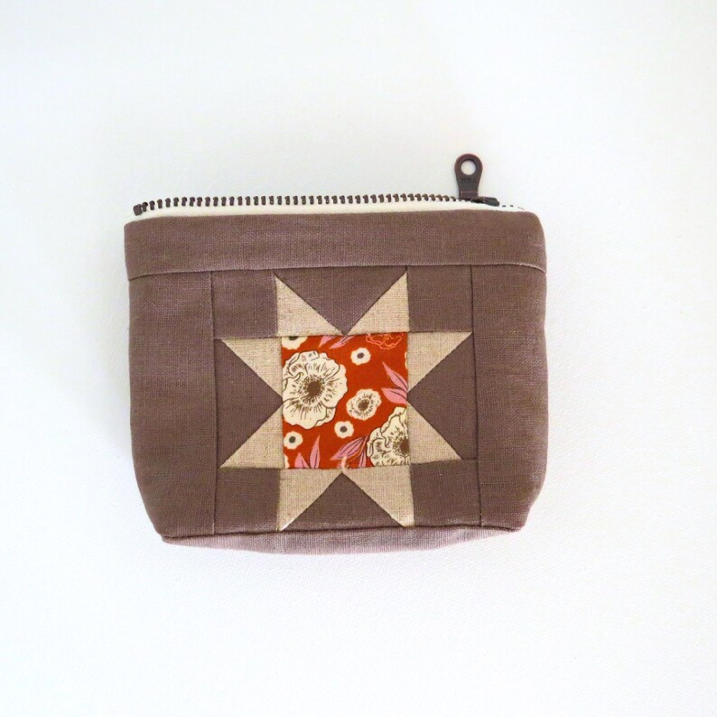 Milk can Sawtooth Star Zipper Pouch • Flower Star
