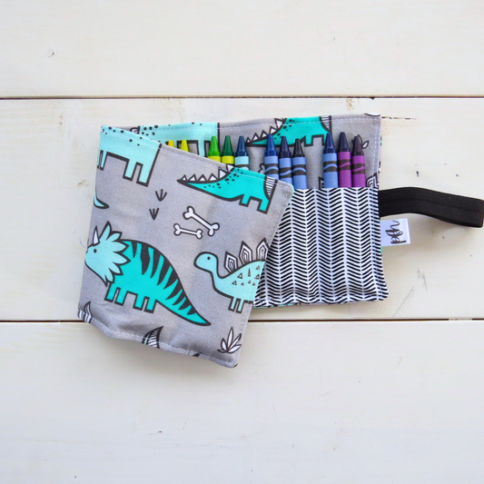 Dinosaur Crayon Roll - Dino