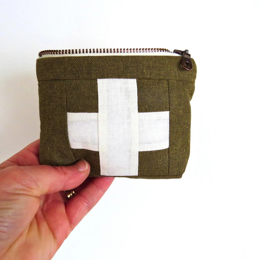 Mini Green First Aid Kit • White Cross