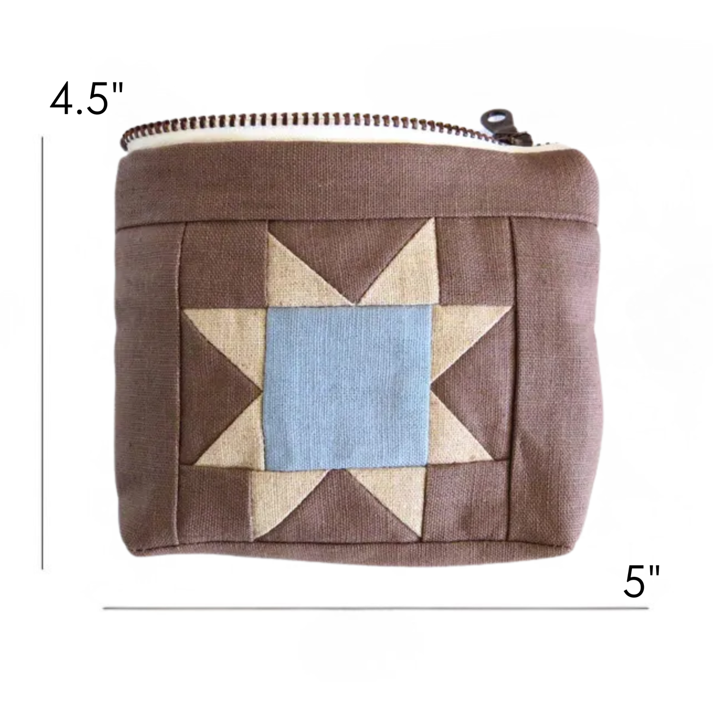Milkcan Sawtooth Star Zipper Pouch • Cream/Storm Star