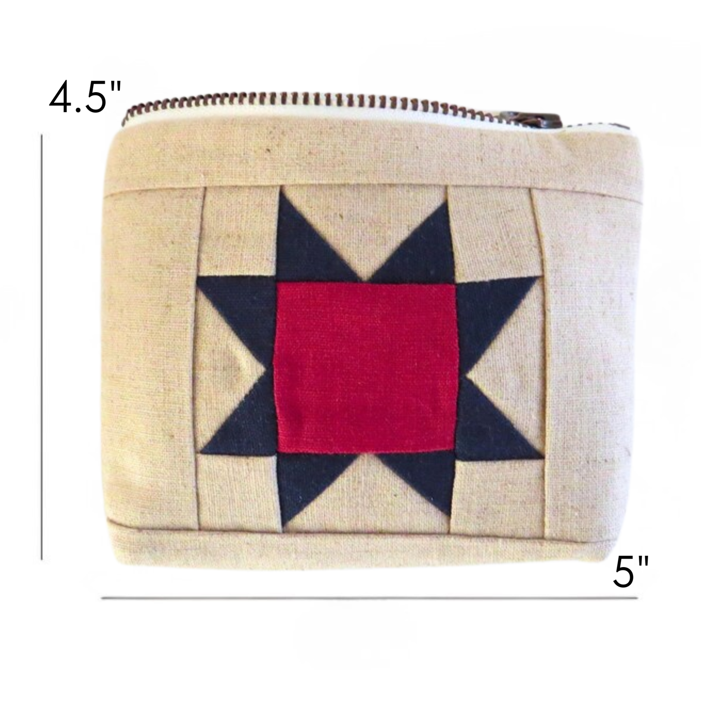 Liberty Sawtooth Star Zipper Pouch