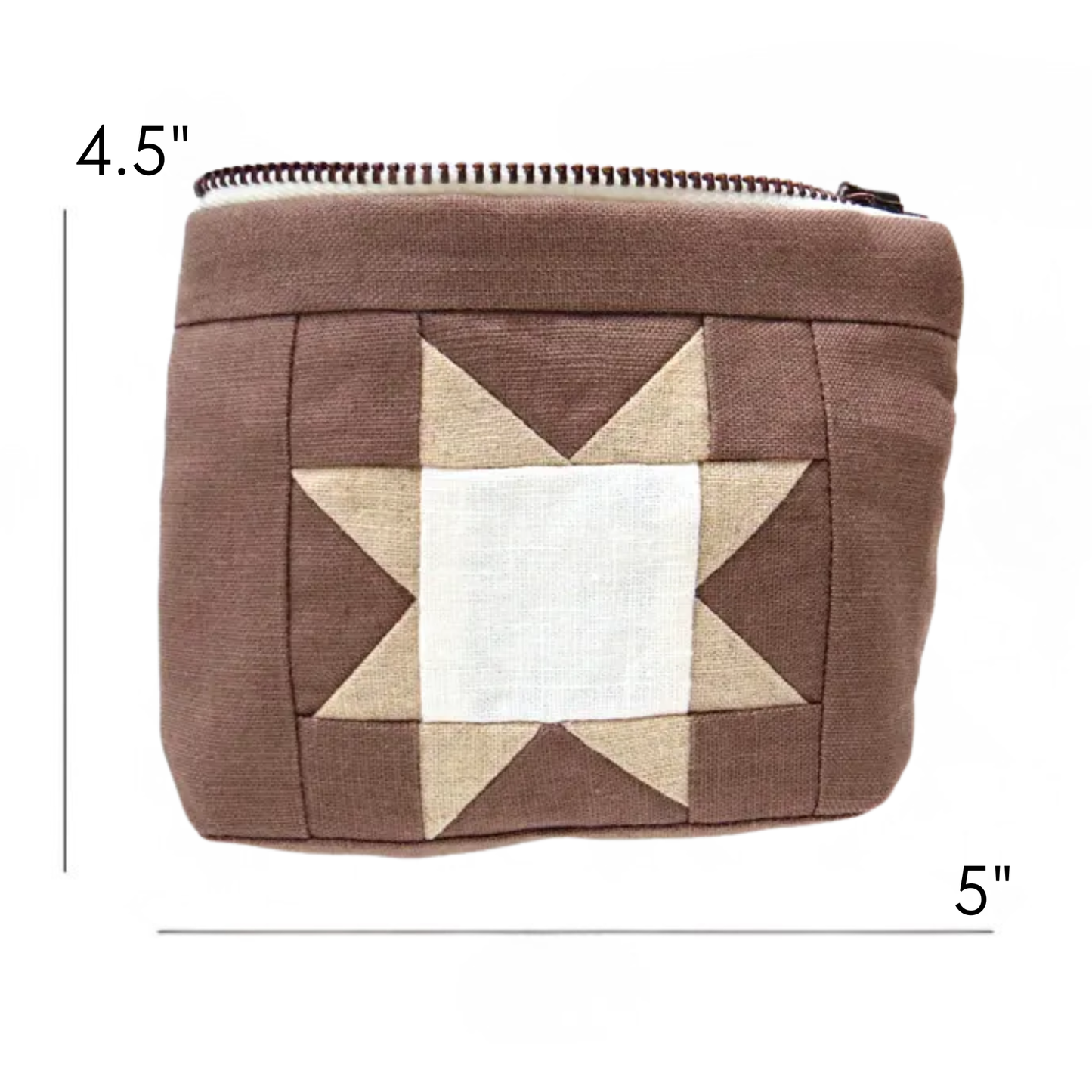 Milkcan Sawtooth Star Zipper Pouch • Star