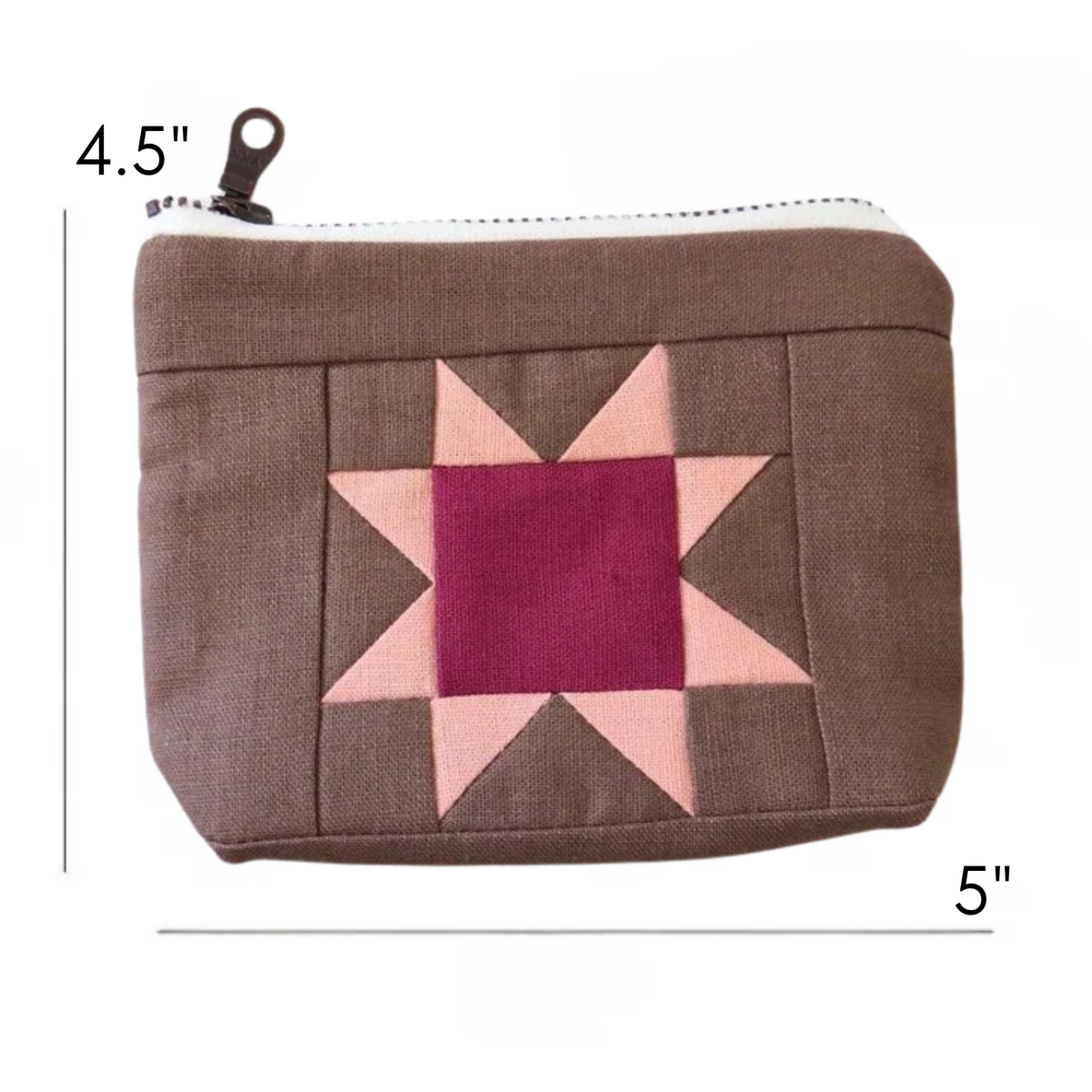Milkcan Sawtooth Star Zipper Pouch • Pink Ombre Star