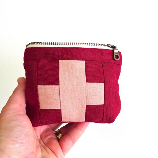 Mini Red First Aid Kit • Blush Pink Cross