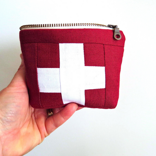 Mini Red First Aid Kit • White Cross