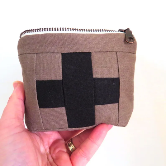 Mini Milkcan First Aid Kit • Black Cross